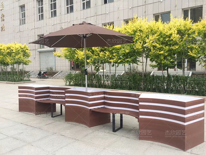 多色可選S弧形pvc花箱坐凳組合