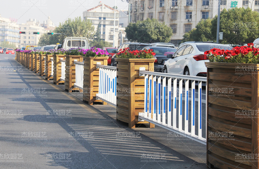 道路隔離花箱護欄款式集合！