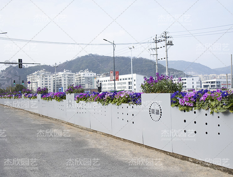 不銹鋼戶外花箱天空之城隔離花箱